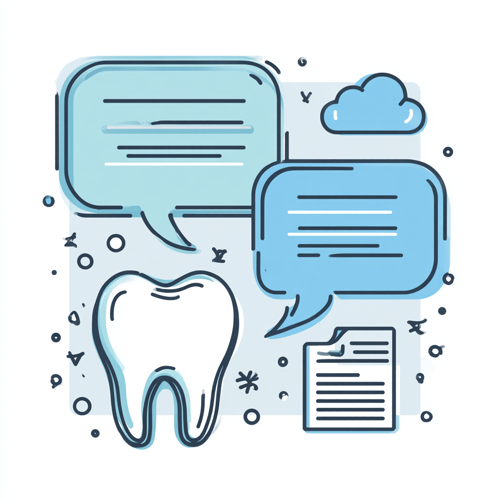 Icon representing clear communication with dentists