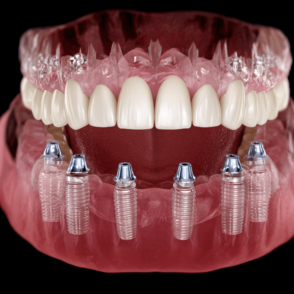 Dental CT scan for full-arch dental implant planning