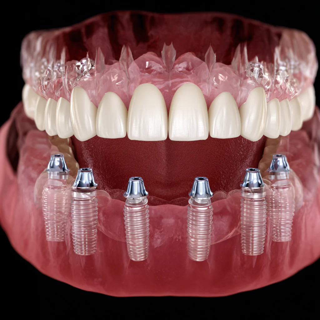 Full-arch dental implants CBCT Birmingham